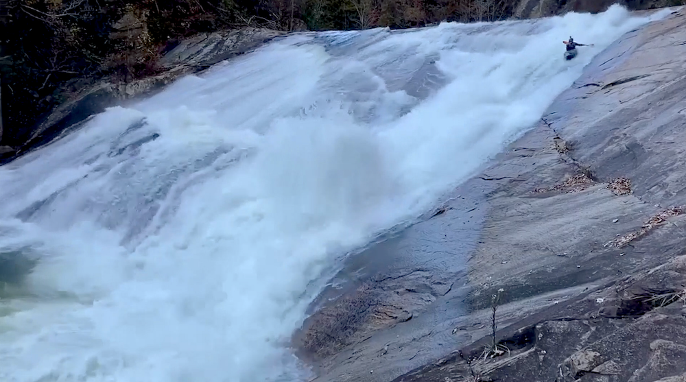 Tara Blair throughout 2021. kayaking Oceana fall son the Tallulah river.