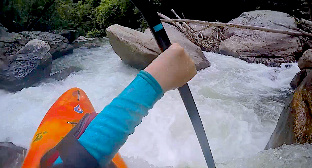 13 years old Alex Eddlemon kayak creeks in the southeast of the usa.