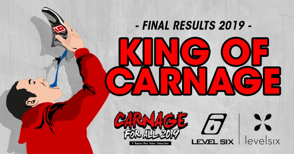 Carnage for all video contest final results. In the king of carnage category, the winner is "Beater on Ashlu's 50/50" by dave wortley