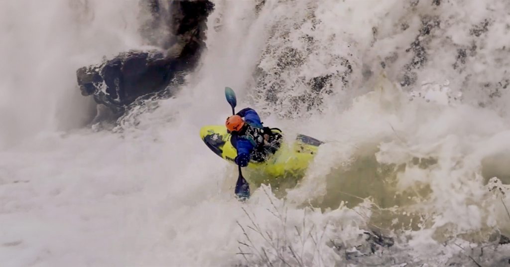 Lundbreck Falls presents a 30-foot challenge with an intimidating rooster tail and an inaccessible cave behind the curtain. Check out entry #10 into Superstyling 2024!