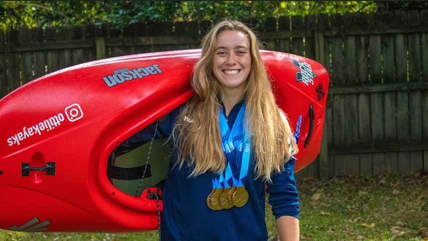 Follow female paddler of the year and whitewater genius, Ottilie Robinson-Shaw throughout 2022!: "2022 - A YEAR TO REMEMBER ✨️I spent nearly every day doing what I love most and whilst I do love the buzz of competing, along this journey I've found even more satisfaction from the hard work and days spent training to achieve my goals. Thank you to everyone who has supported me." Category: Pro Locations: England - Nottingham, Hurley, Canada - Ottawa River, USA - Columbus, Green River Narrows, Tallulah.