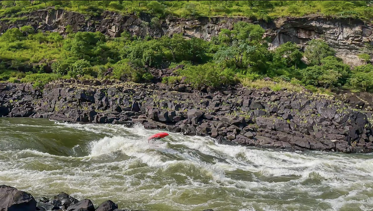 Follow Dane Jackson on another classic day on the Zambezi, though this time trying to throw a much awaited double kickflip on rapid N°10.